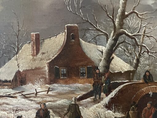 Dutch Winter Painting - House - Styylish