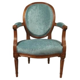 18th century Louis XVI Armchairs, Provincial France 1780, A Pair