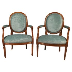 Pair of Louis XVI Armchairs, Provincial France 1780