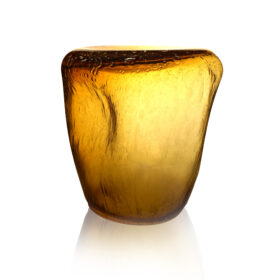 Murano Glass Side Table, ISOLA topaz