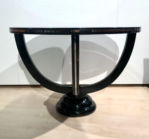 Round Art Deco Side Table - Side Detail - Styylish