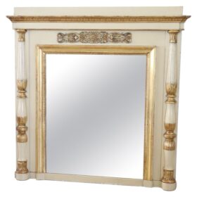 Antique Neoclassical Large Wall Mirror