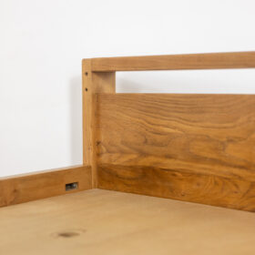 Pierre Chapo Elm Bed Model “L06”, 1970s