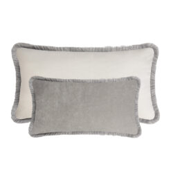 Couple velvet bed cushions grey- Styylish