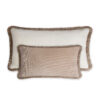 Couple Velvet Bed Cushions Beige - Styylish