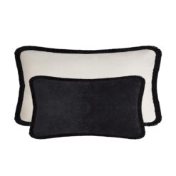 Couple Velvet Bed Cushions black- Styylish
