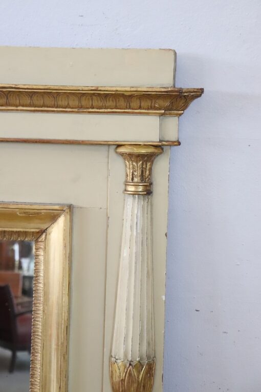 Antique Neoclassical Large Wall Mirror - Side - Styylish