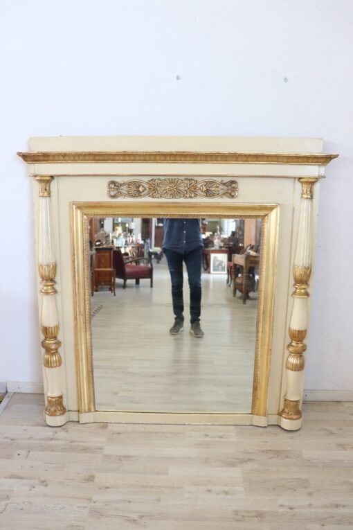 Antique Neoclassical Large Wall Mirror - Full - Styylish