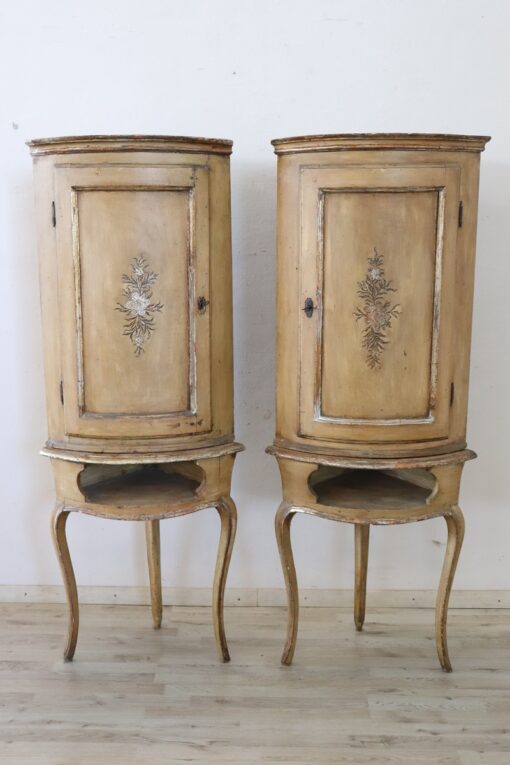 Antique Corner Cabinets - Set of Two - Styylish