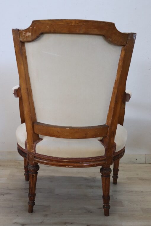 Antique Armchair Louis XVI - Back Profile - Styylish