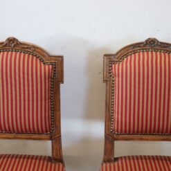 Antique Set of 4 Chairs - Striped Cushion - Styylish