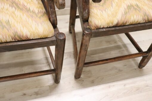 Set of 2 Antique Armchairs - Base Details - Styylish