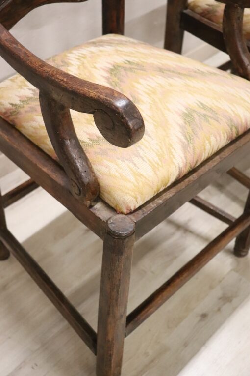 Set of 2 Antique Armchairs - Armrest Details - Styylish