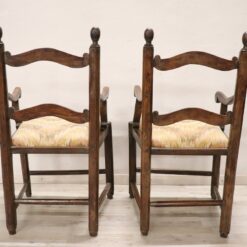 Set of 2 Antique Armchairs - Back Profile - Styylish