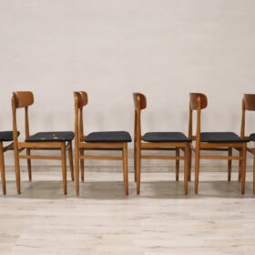 Design Dining Chairs, Scandinavian 1960s, Set of 6