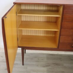 Long Sideboard in Teak Veneer - Left Side Interior - Styylish