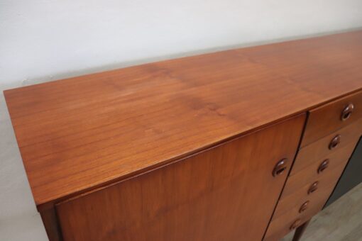 Long Sideboard in Teak Veneer - Top Plate Detail - Styylish