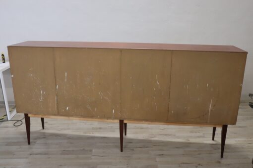 Long Sideboard in Teak Veneer - Back Detail - Styylish