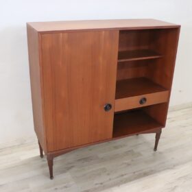 Highboard in Teak Veneer, Italy 1960s