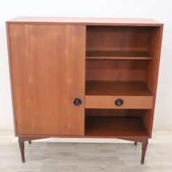 Highboard in Teak Veneer - Front - Styylish