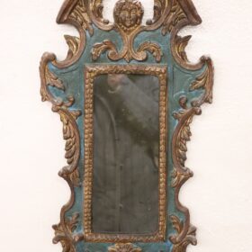 20th Century Gothic Style Carved Wood Wall Mirror