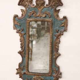 20th Century Gothic Style Carved Wood Wall Mirror