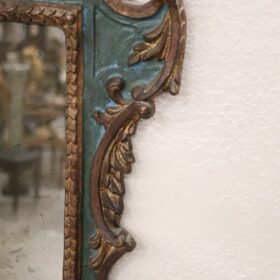 20th Century Gothic Style Carved Wood Wall Mirror