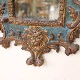 20th Century Gothic Style Carved Wood Wall Mirror