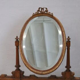 Italian Louis XVI Style Cherry Wood Dressing Table with Stool