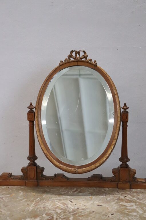 Louis XVI Dressing Table with Stool - Mirror - Styylish