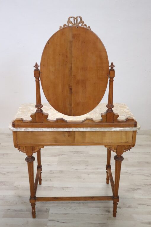 Louis XVI Dressing Table with Stool - Back Profile - Styylish