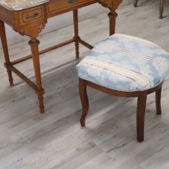 Louis XVI Dressing Table with Stool - Stool Detail - Styylish