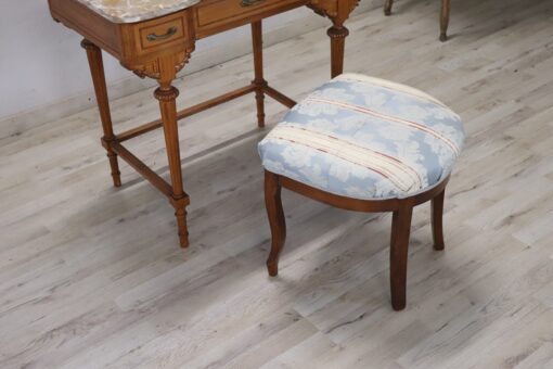 Louis XVI Dressing Table with Stool - Stool Detail - Styylish