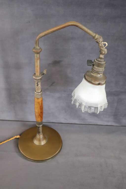 Brass and Glass Table Lamp - Full Profile - Styylish