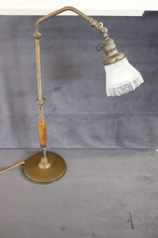 Brass and Glass Table Lamp - Side - Styylish