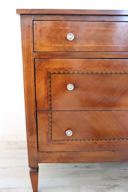 Inlaid Walnut Chest of Drawers - Side Profile - Styylish