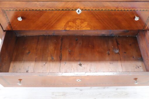 Inlaid Walnut Chest of Drawers - Middle Drawer Interior - Styylish