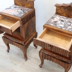 Nightstands with Marble Top - Top Drawer Interior - Styylish