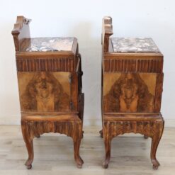 Nightstands with Marble Top - Side Burl - Styylish