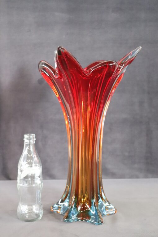 Murano Glass Red Vase - Scale - Styylish