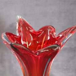 Murano Glass Red Vase - Top - Styylish