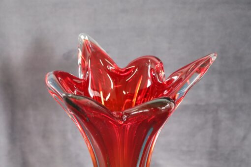 Murano Glass Red Vase - Top - Styylish