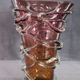 20th Century Italian Murano Artistic Glass Large Vase