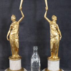 Italian Gilt Figures Sculptures - Both - Styylish
