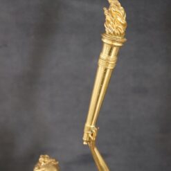 Italian Gilt Figures Sculptures - Torch Detail - Styylish