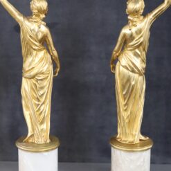 Italian Gilt Figures Sculptures - Back Profile - Styylish