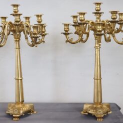 Pair of Antique Candelabras - Full Profile - Styylish