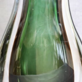 Italian Murano Artistic Glass Large Vase by Flavio Poli for Seguso, 1960s