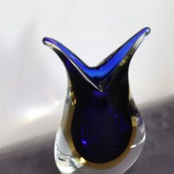 Murano Blue and Yellow Vase - Top - Styylish