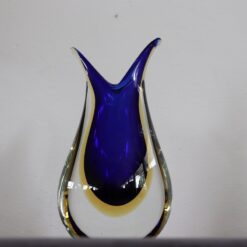 Murano Blue and Yellow Vase - Glass Detail - Styylish